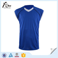 Plain Männer lose Tops Basketball Jersey Sportswear